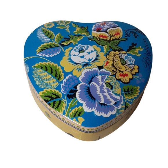 Brighton Heart Shaped Candy Tin Jewelry Packaging Gift Trinket Box 3.5"  (Empty) - Picture 7 of 9